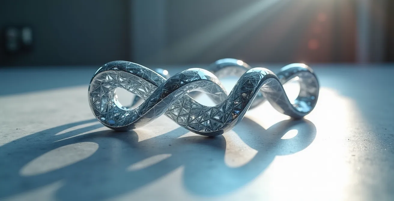 Abstrakte Darstellung verschiedener Technologiewellen in deutschen Industrien