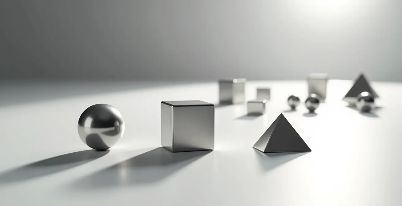 Minimalistische Darstellung von drei essentiellen digitalen Tools, die für Klarheit und Effizienz stehen.